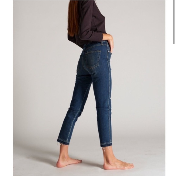 AMO Babe True Blue High Rise Dark Wash Skinny Jeans size 27 - Picture 5 of 11